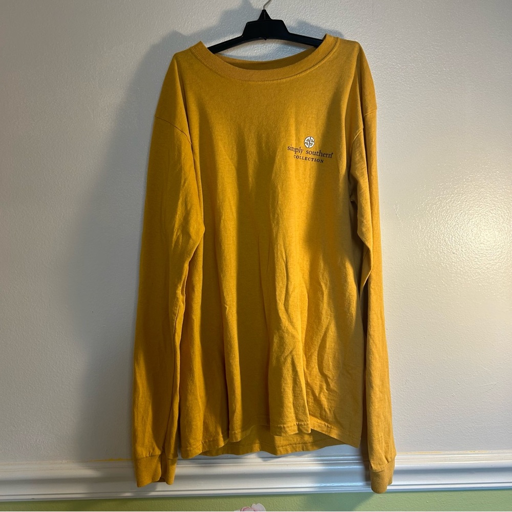 Yellow Simply Southern Long Sleeve Womens Small